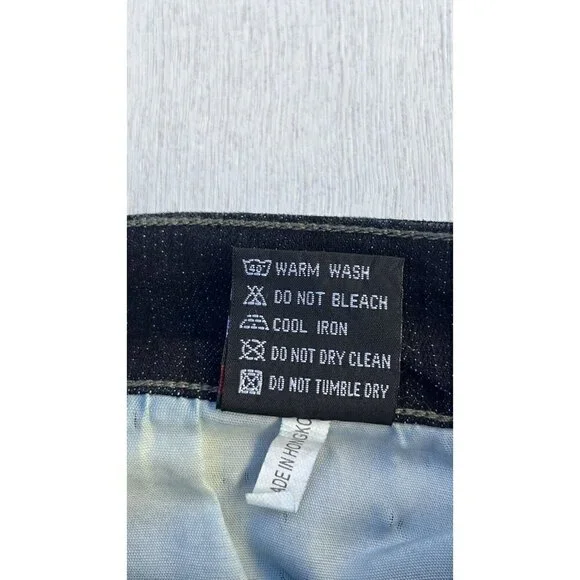 City Girl Ladies Black Denim Cropped Capri Jeans - Picture 5 of 14